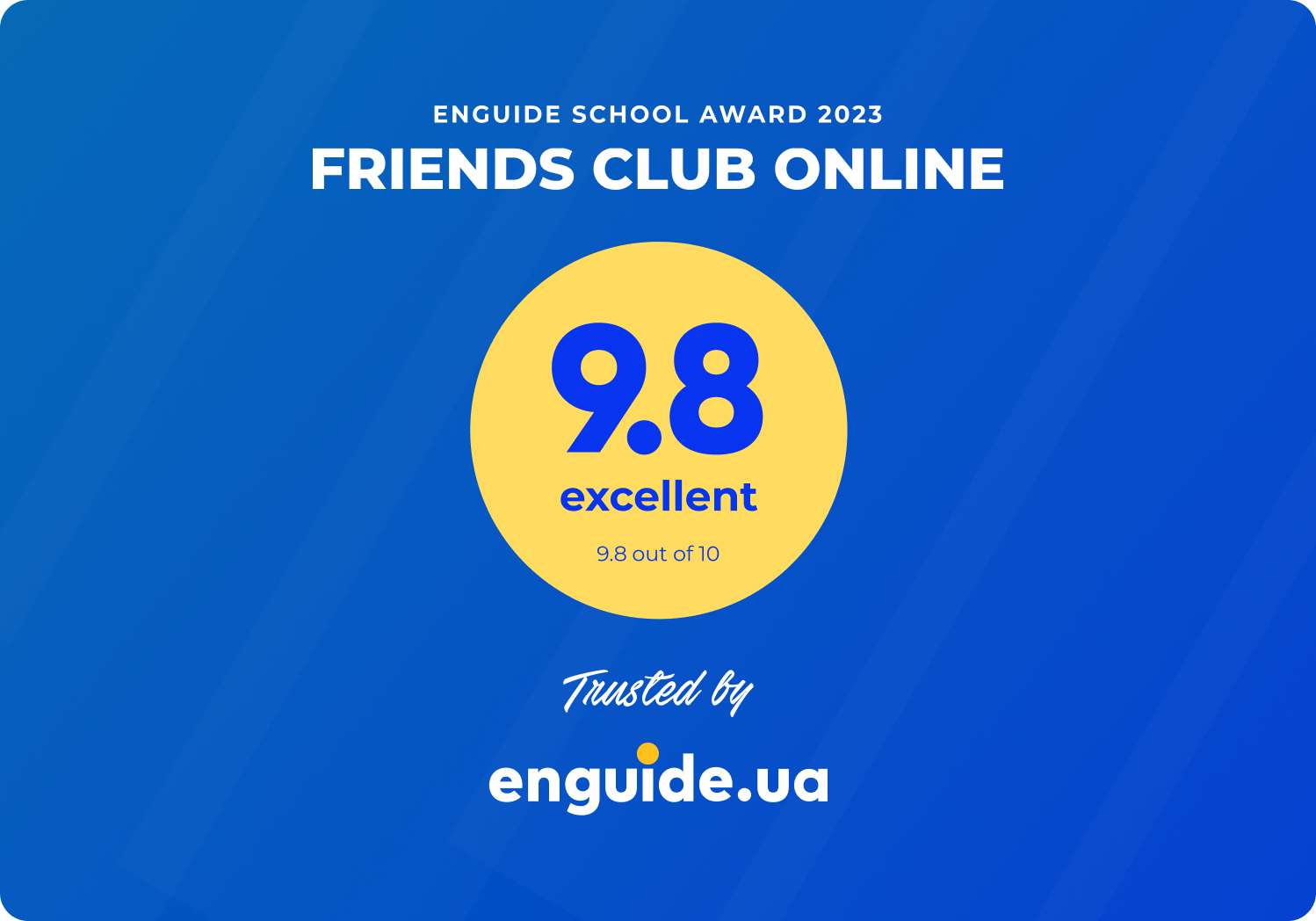 Рейтинг 9,8 из 10 на Enguide